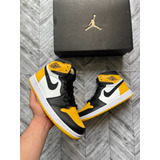 Tenis Jordan 1 Taxi Amarillo Talla 26