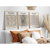 Cuadros Minimalistas Decorativos Picasso Beige Setx3