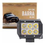 Barra Faro Auxiliar 18w 6 Led Cree Auto Moto Cuatri Off Road