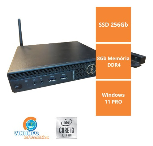 Mini Cpu Dell 3080 I3 10th + Monitor E1916hf