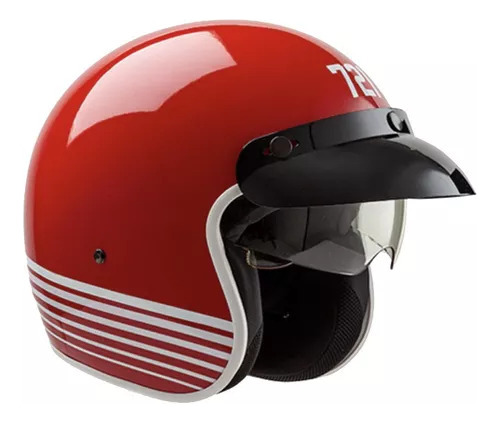 Casco Hawk 721 Colors Color Rojo Brillante Rpm 