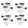 4 Sets De Carretilla C/freno Dn80cf Veker P/ Riel U21
