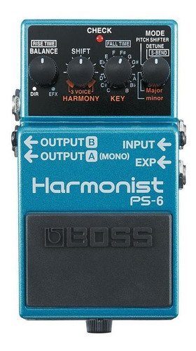 Pedal Efecto Guitarra Boss Harmonist  Ps-6 Musica Pilar