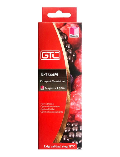 Botella De Tinta Gtc T544 Magenta Alternativa Epson