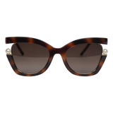 Lentes De Sol Carolina Herrera Marrón Carey Para Mujer Dama Lente Marrón Degradado Diseño Ojo De Gato