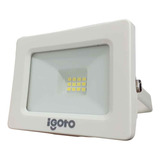 Lampara Led Reflector Igoto Ref3010 10w 6500k Luz Dia Blanco Color De La Carcasa Blanca Color De La Luz Fría