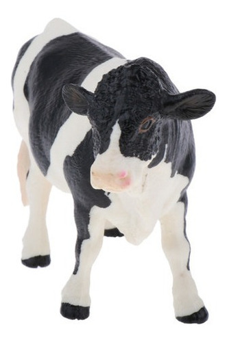 Figuras De Toro Holstein De Juguete, Animales De Granja, Amé