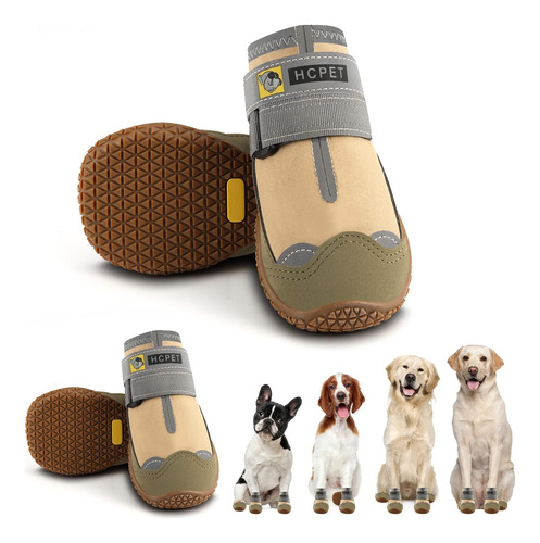 Hcpet Botas Para Perros Zapatos Impermeables Para Perros Med