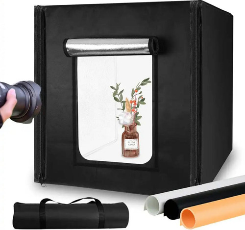 Photo Studio Light Box 40x40cm Fotografia Kit 132 Luzes Led