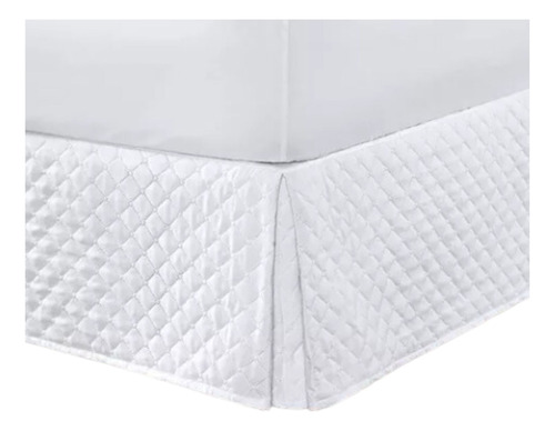 Saia Box Matelado Ultrassônico Casal Padrão Branco