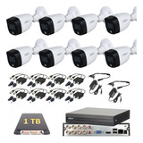 Kit Cctv 8 Cámaras Dahua 2mp Fullcolor 1tb Baluns