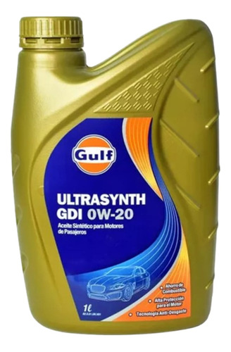 Aceite Gulf 0w20 Sintetico Ultrasynth Gdi 1 L - Npcars
