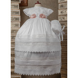 Ropón Bautizo Niña Ropa Bautismo Exclusivo Elegante M557