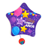 Piñata Estrella Feliz Cumpleaños Fiesta Cotillón 39x42cm