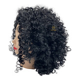 Peruca Orgânica Wig Cacheada Afro Corte Chanel Curta