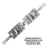 Molde Peter N°3 P/fabricar Plomadas De 25 A 150 G Pera Reloj