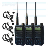 6 Radio Comunicador Baofeng Uv 16 Plus Walkie Tok Uhf Vhf Fm