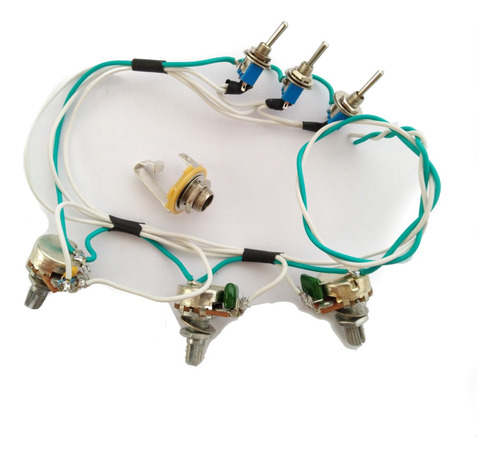 Circuito Elétrico Giannini Supersonic Micro Switch Treble Bl