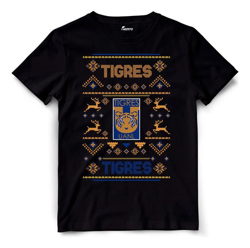Playera Ugly Sweater Desig Liga Mx Futbol Tigres Uanl Univer