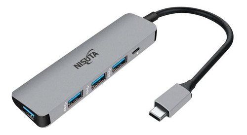  Hub Metalico Usb C 3.1 A 4 Puertos Usb A 3.0 Nsuh043c