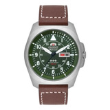 Relógio Masculino Orient Verde Militar F49sc019 E2nx