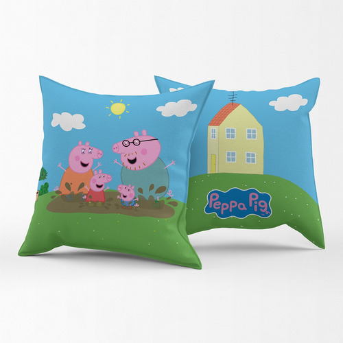 Almofada Infantil Presente Com Enchimento 40x40cm Cor Peppa Pig Ref0048lica1