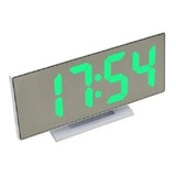 Relogio Despertador Mesa Digital Led Espelhado Tela Lcd Nf