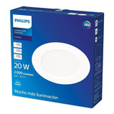 Foco Led Philips Empotrado Luz Fría 20w 6500 K 2000 Lm Color De La Luz Blanca Fría