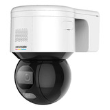 Câmera Pan Tilt Hikvision Ip 4megas Colorvu 2de3a400bw-de Cor Branco