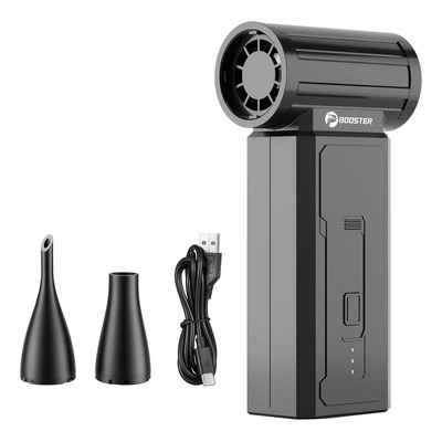 Ventilador Turbo Booster W01 Portátil 60W Recargable 3 Velocidades 35m\u002Fs Negro | Envío gratis