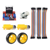 Motores, Puente L298 Y Llantas  Carrito  Robot Kit Completo