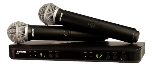 Microfones Shure Blx Blx288/pg58 Sistema Sem Fio