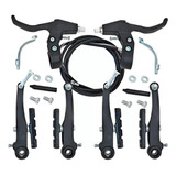 Kit Frenos V-brake Juego Completo Con Cables Y Manijas