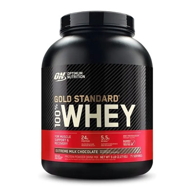 Suplemento Optimum Nutrition proteína proteína gold standard 100% whey sabor extreme milk chocolate de 2.27kg polvo | MercadoLibre
