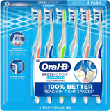 Cepillo De Dientes Compacto Oral-b Crossaction, Suave, 6 Uni