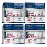 4 Hidratante Facial Creme De Aveia Suave 50g Davene