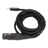 Cable De Micrófono Tipo C Usb A Xlr Hembra Capaz De Poco Rui