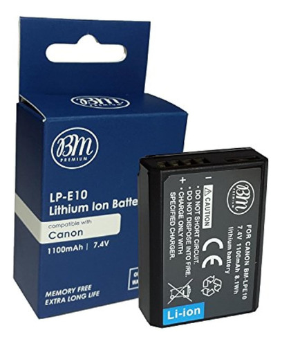 Bm Premium 2-pack De Baterias Lp-e10 Para Canon Eos Rebel T3