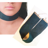 Collar Gargantilla Choker Noche Cinta Símil Gamuza Ancho 