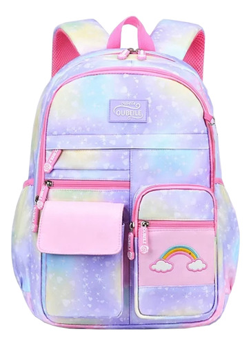 Mochila Feminina Bolsa Escolar Grande Moda Infantil Colorida