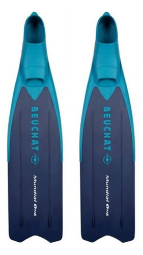 Aleta Mundial One 50 Beuchat Azul P/ Buceo Apnea Pesca Sub
