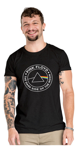 Polera Pink Floyd Dark Side Moon Rock Algodon Organico Wiwi