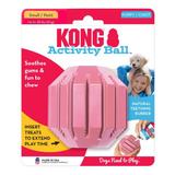Juguete De Perro Kong Puppy Activity Ball Rosado/small