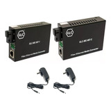 Par Media Converter Glc 10/100 Monomodo Sm 20km 1 Pelo Fuent