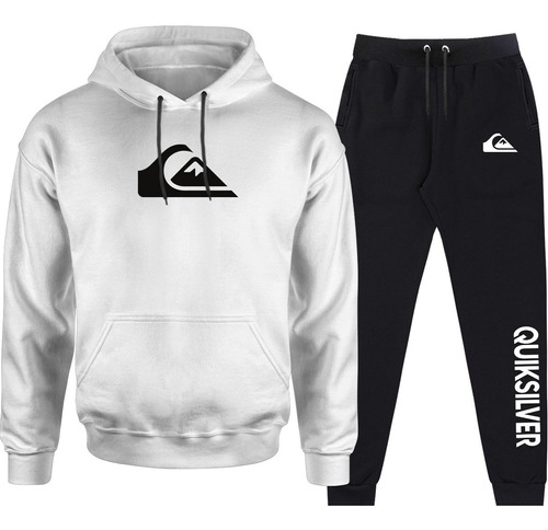 Conjunto Moletom Quiksilver Moda Unissex Promoção De Inverno