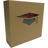 20 Caja De Cartón Graduación Graduado Birrete Regalo 26x26x8