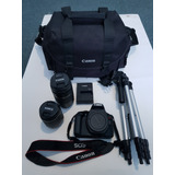 Canon Eos Rebel T6 + Lente 18-55 Mm + Lente 75-300 Mm + Moch