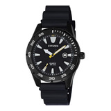 Reloj Hombre Citizen Bi1045-13e Deportivo Acero Con Caucho