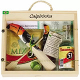 Kit Caipirinha Mix Na Caixa Souvenir Artesanato Do Brasil