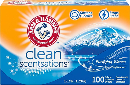 Arm & Hammer 100 Toallitas Suavizante De Telas 